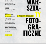 Zapraszamy na bezpłatne warsztaty fotograficzne